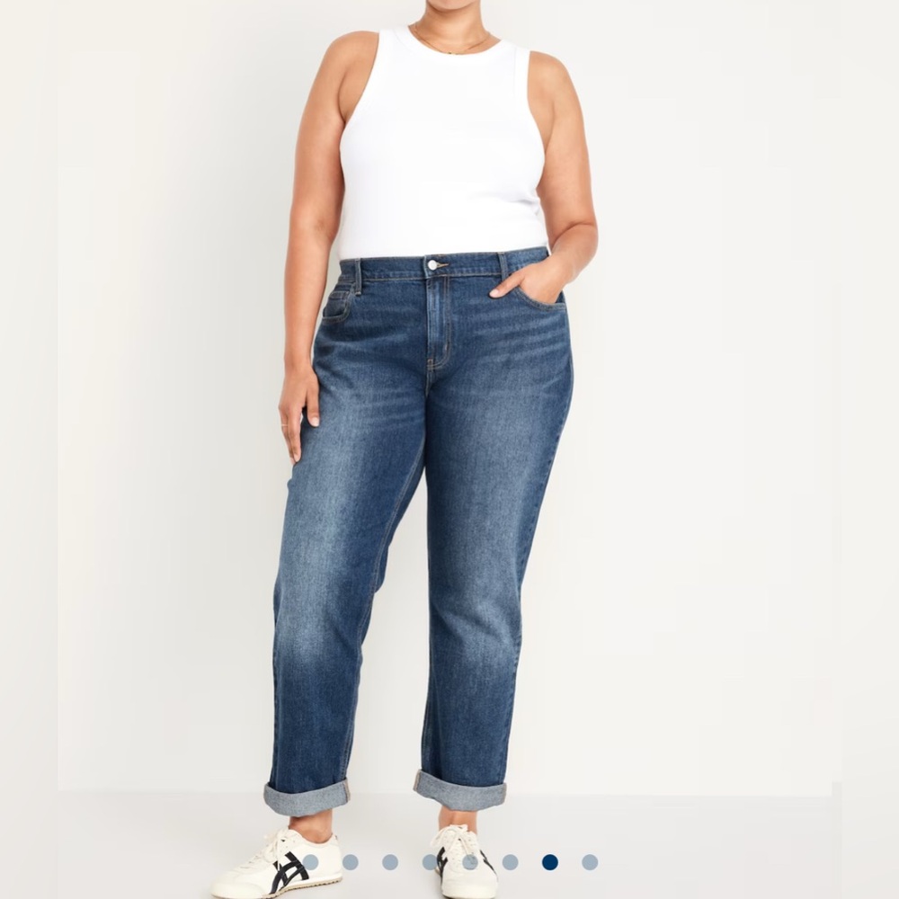 Old Navy Wow Boyfriend Mid Rise Denim Jeans Size 18 NWT